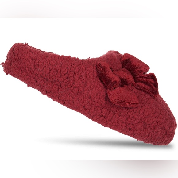 Jessica Simpson Burgundy Plush MarshmallowSlideon House Slipper Clog Memory Foam - Picture 6 of 10